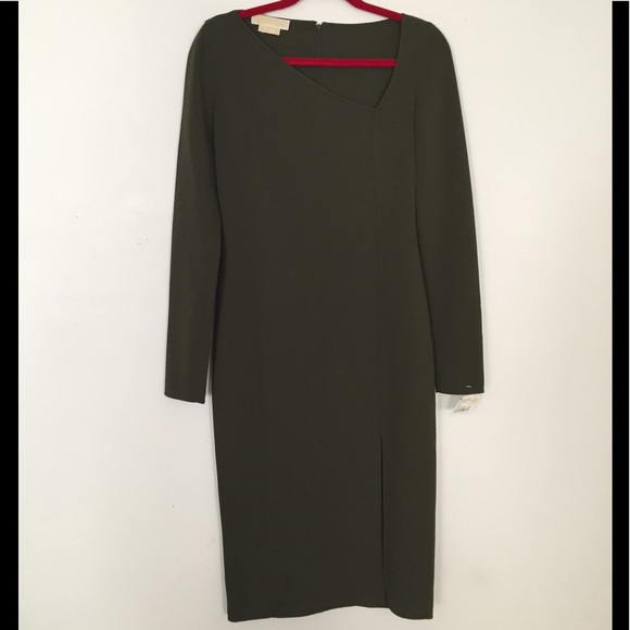 Michael Kors Asymmetrical Sheath Dress - Picture 5 of 14